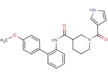 N-(4'-methoxybiphenyl-2-yl)-1-(1H-pyrrol-3-ylcarbonyl)piperidine-3-carboxamide