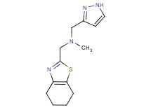 N-methyl-1-(1H-pyrazol-3-yl)-N-(4,5,6,7-tetrahydro-1,3-benzothiazol-2-ylmethyl)methanamine