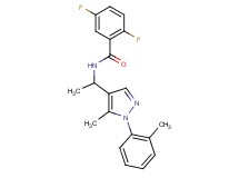 2,5-difluoro-N-{1-[5-methyl-1-(2-methylphenyl)-1H-pyrazol-4-yl]ethyl}benzamide