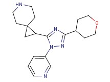 1-[1-pyridin-3-yl-3-(tetrahydro-2H-pyran-4-yl)-1H-1,2,4-triazol-5-yl]-6-azaspiro[2.5]octane