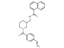 N-{[1-(4-vinylbenzoyl)-3-piperidinyl]methyl}-1-naphthamide