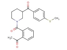 1-[2-({3-[4-(methylthio)benzoyl]-1-piperidinyl}carbonyl)phenyl]ethanone