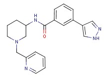 3-(1H-pyrazol-4-yl)-N-[1-(2-pyridinylmethyl)-3-piperidinyl]benzamide