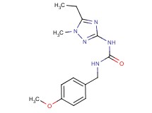 N-(5-ethyl-1-methyl-1H-1,2,4-triazol-3-yl)-N'-(4-methoxybenzyl)urea trifluoroacetate