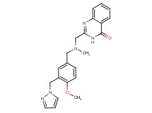 2-{[[4-methoxy-3-(1H-pyrazol-1-ylmethyl)benzyl](methyl)amino]methyl}-4(3H)-quinazolinone