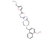 5-(methoxymethyl)-N-({7-[(4-methoxy-1-naphthyl)methyl]-6,7,8,9-tetrahydro-5H-[1,2,4]triazolo[4,3-d][1,4]diazepin-3-yl}methyl)-2-furamide
