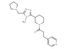 4-(3-{3-[4-methyl-5-(pyrrolidin-1-ylmethyl)-4H-1,2,4-triazol-3-yl]piperidin-1-yl}-3-oxopropyl)pyridine