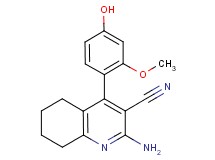 2-amino-4-(4-hydroxy-2-methoxyphenyl)-5,6,7,8-tetrahydroquinoline-3-carbonitrile