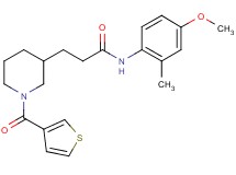 N-(4-methoxy-2-methylphenyl)-3-[1-(3-thienylcarbonyl)-3-piperidinyl]propanamide