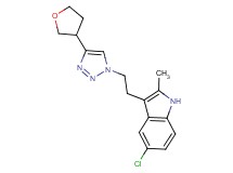 5-chloro-2-methyl-3-{2-[4-(tetrahydrofuran-3-yl)-1H-1,2,3-triazol-1-yl]ethyl}-1H-indole