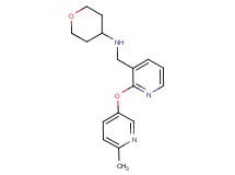 ({2-[(6-methyl-3-pyridinyl)oxy]-3-pyridinyl}methyl)tetrahydro-2H-pyran-4-ylamine