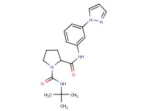 N~1~-(tert-butyl)-N~2~-[3-(1H-pyrazol-1-yl)phenyl]-1,2-pyrrolidinedicarboxamide