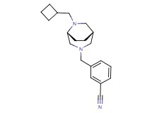 3-{[(1S*,5R*)-6-(cyclobutylmethyl)-3,6-diazabicyclo[3.2.2]non-3-yl]methyl}benzonitrile