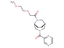 (1S*,5R*)-6-[(2-methoxyethoxy)acetyl]-3-(2-pyrazinylcarbonyl)-3,6-diazabicyclo[3.2.2]nonane
