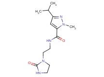 3-isopropyl-1-methyl-N-[2-(2-oxo-1-imidazolidinyl)ethyl]-1H-pyrazole-5-carboxamide