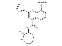 8-chloro-2-(2-furyl)-N-[(3S)-2-oxo-3-azepanyl]-4-quinolinecarboxamide