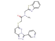 N-(1,3-benzothiazol-2-ylmethyl)-N-methyl-2-{[3-(3-pyridinyl)[1,2,4]triazolo[4,3-b]pyridazin-6-yl]thio}acetamide
