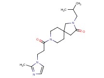 2-isobutyl-8-[3-(2-methyl-1H-imidazol-1-yl)propanoyl]-2,8-diazaspiro[4.5]decan-3-one