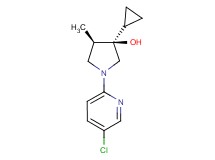 (3R*,4R*)-1-(5-chloro-2-pyridinyl)-3-cyclopropyl-4-methyl-3-pyrrolidinol