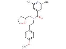 N-[2-(4-methoxyphenyl)ethyl]-2,6-dimethyl-N-(tetrahydrofuran-2-ylmethyl)isonicotinamide