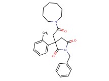 3-[2-(1-azocanyl)-2-oxoethyl]-1-benzyl-3-(2-methylphenyl)-2,5-pyrrolidinedione