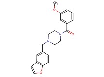 1-(1-benzofuran-5-ylmethyl)-4-(3-methoxybenzoyl)piperazine