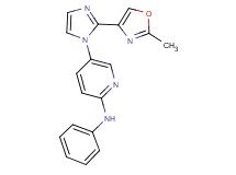 5-[2-(2-methyl-1,3-oxazol-4-yl)-1H-imidazol-1-yl]-N-phenylpyridin-2-amine