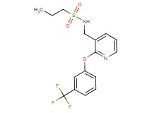 N-({2-[3-(trifluoromethyl)phenoxy]-3-pyridinyl}methyl)-1-propanesulfonamide