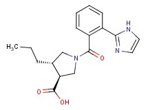 (3S*,4S*)-1-[2-(1H-imidazol-2-yl)benzoyl]-4-propylpyrrolidine-3-carboxylic acid