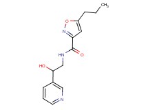 N-[2-hydroxy-2-(3-pyridinyl)ethyl]-5-propyl-3-isoxazolecarboxamide