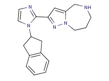 2-[1-(2,3-dihydro-1H-inden-2-yl)-1H-imidazol-2-yl]-5,6,7,8-tetrahydro-4H-pyrazolo[1,5-a][1,4]diazepine dihydrochloride