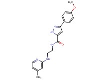 3-(4-methoxyphenyl)-N-{2-[(4-methyl-2-pyridinyl)amino]ethyl}-1H-pyrazole-5-carboxamide
