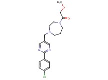 1-{[2-(4-chlorophenyl)pyrimidin-5-yl]methyl}-4-(methoxyacetyl)-1,4-diazepane