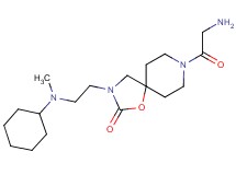 3-{2-[cyclohexyl(methyl)amino]ethyl}-8-glycyl-1-oxa-3,8-diazaspiro[4.5]decan-2-one
