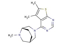 5,6-dimethyl-4-[(1S*,5S*)-6-methyl-3,6-diazabicyclo[3.2.2]non-3-yl]thieno[2,3-d]pyrimidine