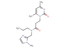 3-(4,6-dimethyl-2-oxopyrimidin-1(2H)-yl)-N-[(1-methyl-1H-imidazol-2-yl)methyl]-N-propylpropanamide