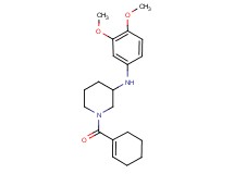 1-(1-cyclohexen-1-ylcarbonyl)-N-(3,4-dimethoxyphenyl)-3-piperidinamine