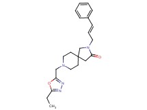 8-[(5-ethyl-1,3,4-oxadiazol-2-yl)methyl]-2-[(2E)-3-phenyl-2-propen-1-yl]-2,8-diazaspiro[4.5]decan-3-one