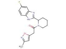 5-fluoro-2-{1-[(3-methyl-5-isoxazolyl)acetyl]-2-piperidinyl}-1H-benzimidazole