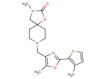 3-methyl-8-{[5-methyl-2-(3-methyl-2-thienyl)-1,3-oxazol-4-yl]methyl}-1-oxa-3,8-diazaspiro[4.5]decan-2-one