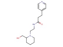 N-{2-[2-(hydroxymethyl)piperidin-1-yl]ethyl}-3-pyridin-4-ylpropanamide