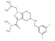 5-[(3,5-difluorobenzyl)amino]-1-isobutyl-N,N-dimethyl-4,5,6,7-tetrahydro-1H-indazole-3-carboxamide