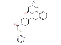 N~1~,N~2~,N~2~-trimethyl-N~1~-(2-phenyl-1-{1-[(2-pyrimidinylthio)acetyl]-4-piperidinyl}ethyl)glycinamide