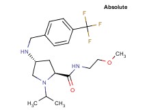 (4R)-1-isopropyl-N-(2-methoxyethyl)-4-{[4-(trifluoromethyl)benzyl]amino}-L-prolinamide