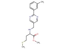 methyl 2-({[2-(3-methylphenyl)pyrimidin-5-yl]methyl}amino)-4-(methylthio)butanoate