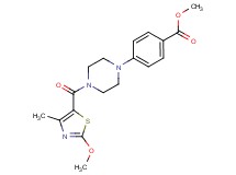 methyl 4-{4-[(2-methoxy-4-methyl-1,3-thiazol-5-yl)carbonyl]-1-piperazinyl}benzoate