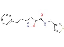 3-(2-phenylethyl)-N-(3-thienylmethyl)-4,5-dihydro-5-isoxazolecarboxamide