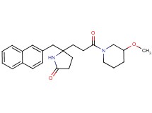 5-[3-(3-methoxy-1-piperidinyl)-3-oxopropyl]-5-(2-naphthylmethyl)-2-pyrrolidinone