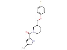 3-[(4-fluorophenoxy)methyl]-1-[(4-methyl-1H-pyrrol-2-yl)carbonyl]piperidine