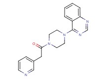 4-[4-(3-pyridinylacetyl)-1-piperazinyl]quinazoline